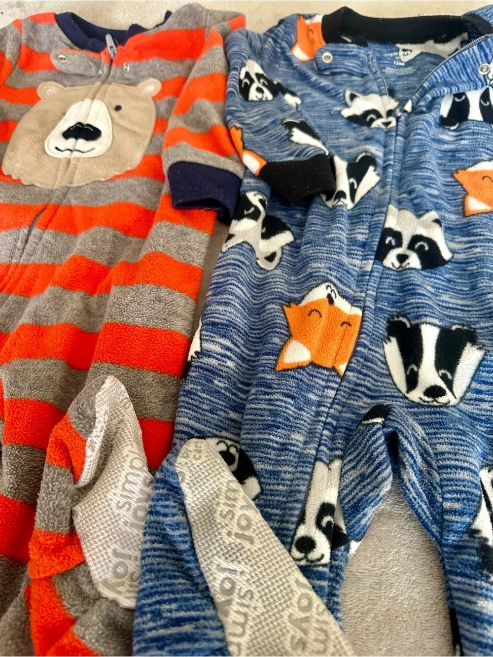 🦋(4) Pairs of Fleece Footed Pajamas